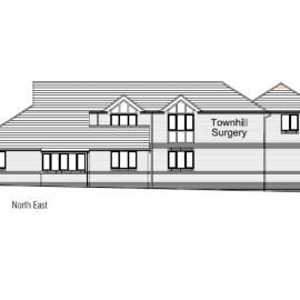 Elevation drawing of Townhill Surgery